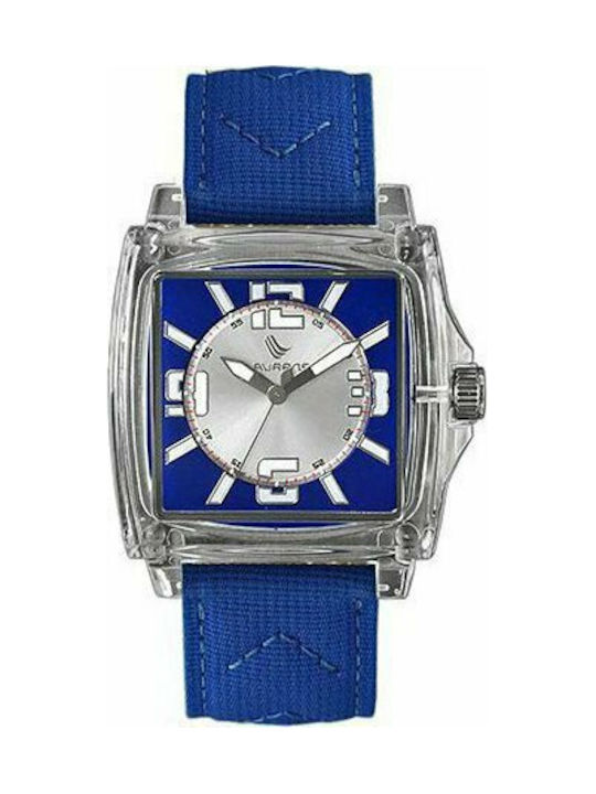 Watch with Blue / Blue Fabric Strap