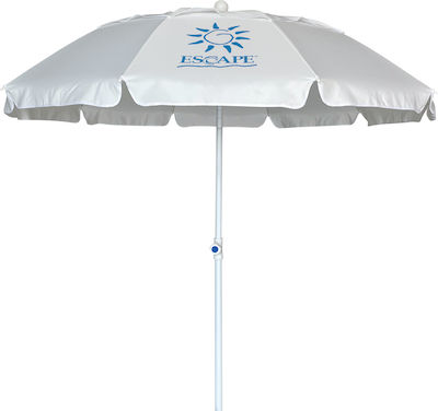 Escape Foldable Beach Umbrella Diameter 2m with Air Vent White