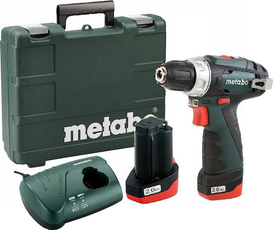 Metabo PowerMaxx BS Basic Δραπανοκατσάβιδο Μπαταρίας 10.8V 2x2Ah