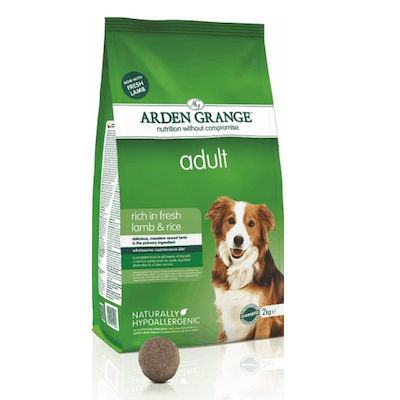 Arden Grange Adult 2kg Trockenfutter für erwachsene Hunde kleiner Rassen mit Reis