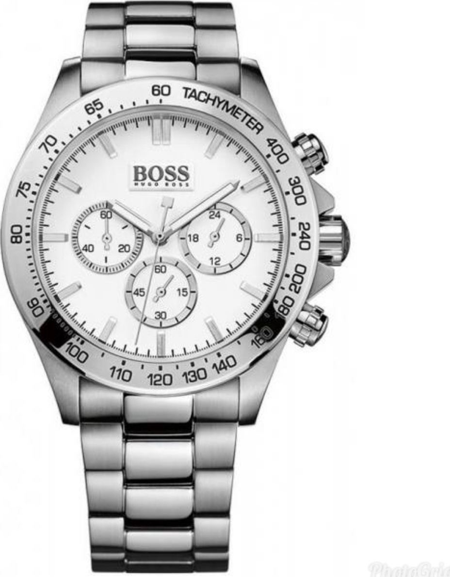 Hugo Boss Ikon Men's Watch 44mm Chronograph Battery with Silver