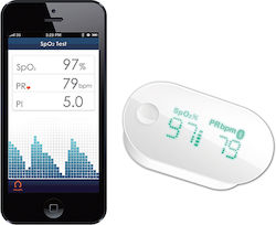 iHealth Air PO3 Fingertip Pulse Oximeter with Bluetooth White