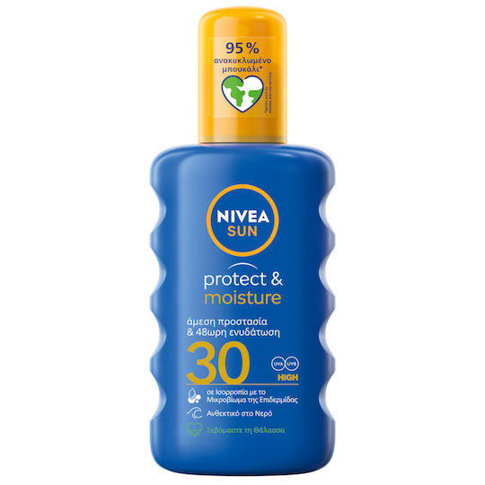 Nivea Protect & Refresh Αδιάβροχη Αντηλιακή Λοσιόν Σώματος SPF30 σε Spray 200ml