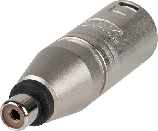 Neutrik NA2MPMF Конвертор XLR мъжки към RCA женски Сребрист 1бр