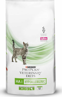 Purina Pro Plan Veterinary Diets HA Hypoallergenic Суха храна за възрастни котки 1.3кг