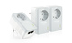 TP-LINK TL-PA4020PTKIT v1 v1 Powerline für kabelgebundene Verbindung mit Durchgangssteckdose Steckdose und 2 Anschlüsse Ethernet