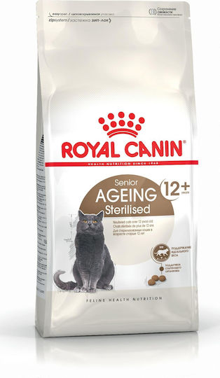 Royal Canin Senior Ageing Sterilised 12+ Ξηρά Τροφή για Ηλικιωμένες Στειρωμένες Γάτες με Πουλερικά 0.4kg