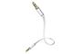 Inakustik Inakustik 3.5mm Jack Cable - 3.5mm Male to 3.5mm Male White Length 0.5m with Gold Plated Terminals