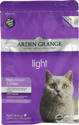 Arden Grange Light Trockenfutter für erwachsene Katzen mit Huhn / Kartoffeln 0.4kg