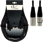 Alpha Audio 190.540 Cable XLR male - XLR female Μαύρο 1.5m (190.540)