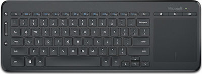 Microsoft All-in-One Media Keyboard Wireless Keyboard with Touchpad Greek