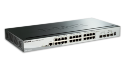 D-Link DGS-1510-28P Managed L3 PoE+ Switch with 24 Gigabit (1Gbps) Ethernet Ports and 2 SFP Ports