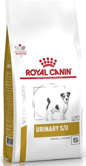 Royal Canin Veterinary Urinary S/O Small Dogs 1.5kg Hrană Uscată pentru Câini Adulţi de Rase Mici cu Pui și Orez