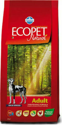 Farmina Ecopet Natural Adult Maxi 12kg Dry Food for Adult Dogs of Large Breeds with Corn and Chicken