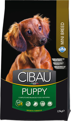 Farmina Cibau Puppy Mini 2.5kg Dry Food for Puppies of Small Breeds with Chicken, Rice and Corn