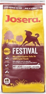 Josera Festival 15kg Trockenfutter ohne Gluten für erwachsene Hunde mit Mais, Geflügel und Reis