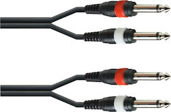 Audio Master TLC154/1.5M 2x 6.3mm male - 2x 6.3mm male