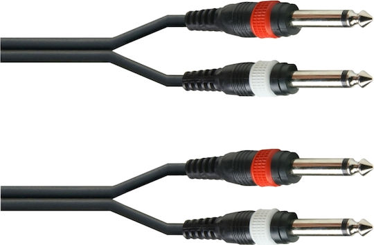 Audio Master Cable 2 x 6.3mm male - 2x 6.3mm male 3m (TLC154/3M)
