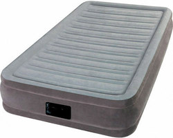 Intex Camping Air Mattress Single with Embedded Electric Pump Twin Comfort-Plush 191x99x33cm