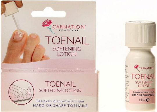 Carnation Toenail Softening Lotion 14ml Nail Hardener with Brush 14ml