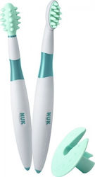 Nuk Baby Toothbrush for 6m+ 2pcs White / Green