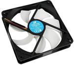 Cooltek Silent Fan 140 Gehäuselüfter mit Verbindung 4-Pin PWM 1Stück Schwarz