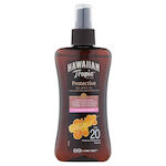Hawaiian Tropic Protective Dry Oil Wasserdicht Sonnenschutzmittel Öl für den Körper SPF20 in Spray 200ml