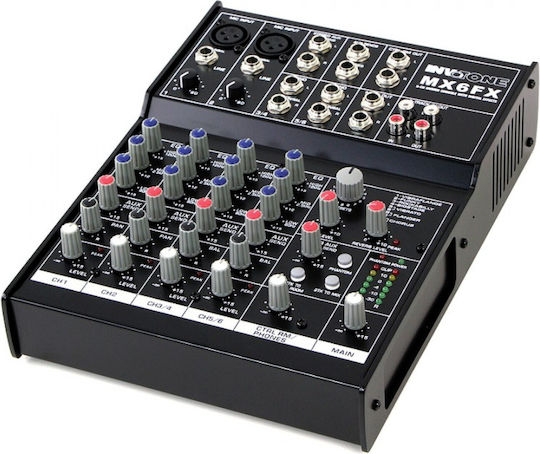 Invotone MX6FX Analog Console 6 Channels with Phantom Power and 2 XLR Inputs