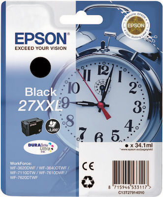 Epson 27XXL Cartuș de cerneală original pentru imprimante InkJet Negru (C13T27914010 C13T27914012)