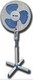 Silver Ventilator Sockel 45W Lüfterdurchmesser 40cm Grau