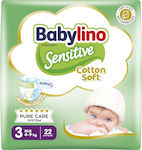 Babylino Scutece cu bandă adezivă Sensitive with Chamomile Sensitive Nr. 3 pentru 4-9 kgkg 22buc