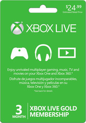 Microsoft Live Gold Membership Card Preplătit cu Credit de Timp pentru 90 zile pentru XBOX