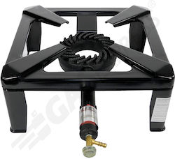 Calfer Gas Liquid Gas Countertop Single Burner Black