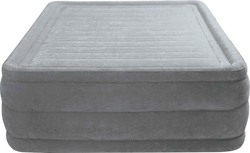 Intex Φουσκωτό Στρώμα Ύπνου Υπέρδιπλο με Ενσωματωμένη Ηλεκτρική Τρόμπα Comfort-Plush High Rise Airbed 203x152x56εκ.