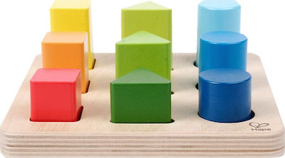 Hape Formsortierspielzeug Color and Shape Sorter aus Holz für 12++ Monate