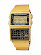 Casio Ceas Digital pentru Bărbați 33mm cu Baterie și Brățară Din Metal Aurie