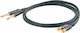 Proel Audio Cable 2x 6.3mm male - 2x RCA male 3m (CHLP310LU3)