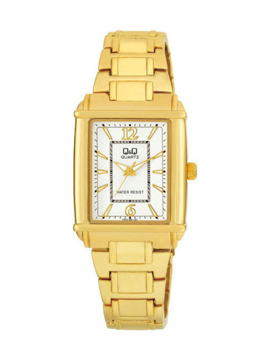 Q&Q Watch with Gold Metal Bracelet F472J001