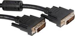 Roline 1m DVI-D male to DVI-D male Cable Black (11.04.5521)