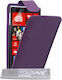YouSave Accessories Vertical Flip Piele artificială Magnetic Violet (Lumia 720)