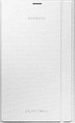 Samsung Flip Cover Δερματίνης Λευκό (Galaxy Tab S 8.4)