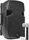 Vonyx Karaoke System with Wireless Microphones SPJ-PA912 170.075 in Black Color