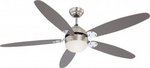 Globo Lighting Ceiling Fan 132cm with Light and Remote Control Silver