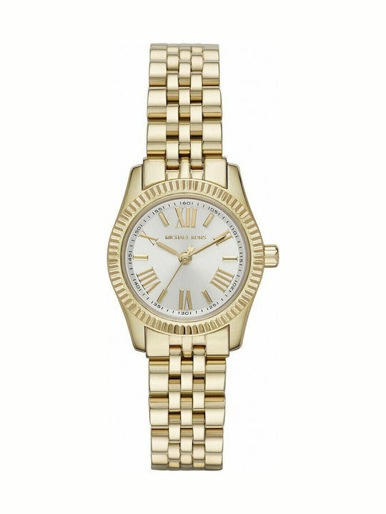 Michael Kors Lexington Γυναικείο Ρολόι 26mm Μπαταρίας με Χρυσό Μεταλλικό Μπρασελέ