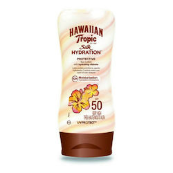 Hawaiian Tropic Silk Hydration Lotion Sunscreen Rezistentă la apă Crema protectie solara Loțiune pentru Corp SPF50 180ml