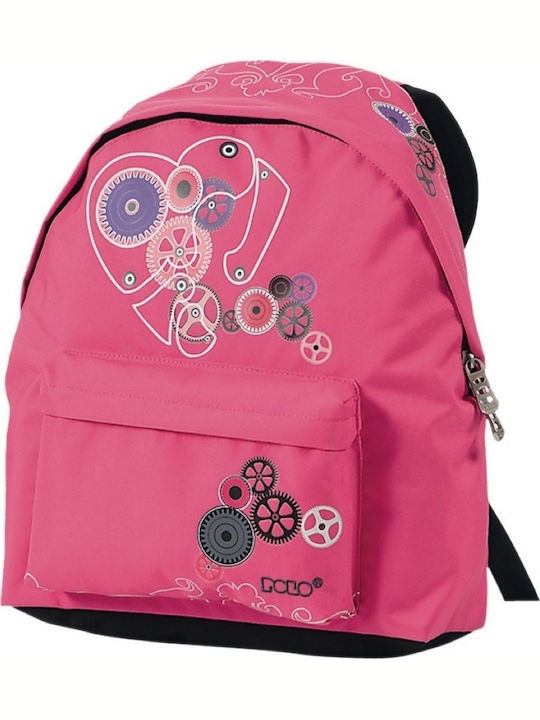 Polo Crush School Bag Backpack Junior High-High School in Pink color 2017