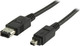 Valueline Firewire Cable 4-pin male - 6-pin male 2m