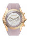 Breeze City Sleek Pink Rubber Strar Chrono