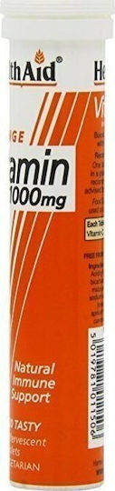Health Aid Vitamin C Vitamin for Immune System Boost, the Skin & Antioxidant Action 1000mg Orange 20 x 1 effervescent tablets