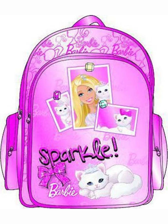 Paxos Barbie Cat School Bag Backpack Kindergarten in Fuchsia color